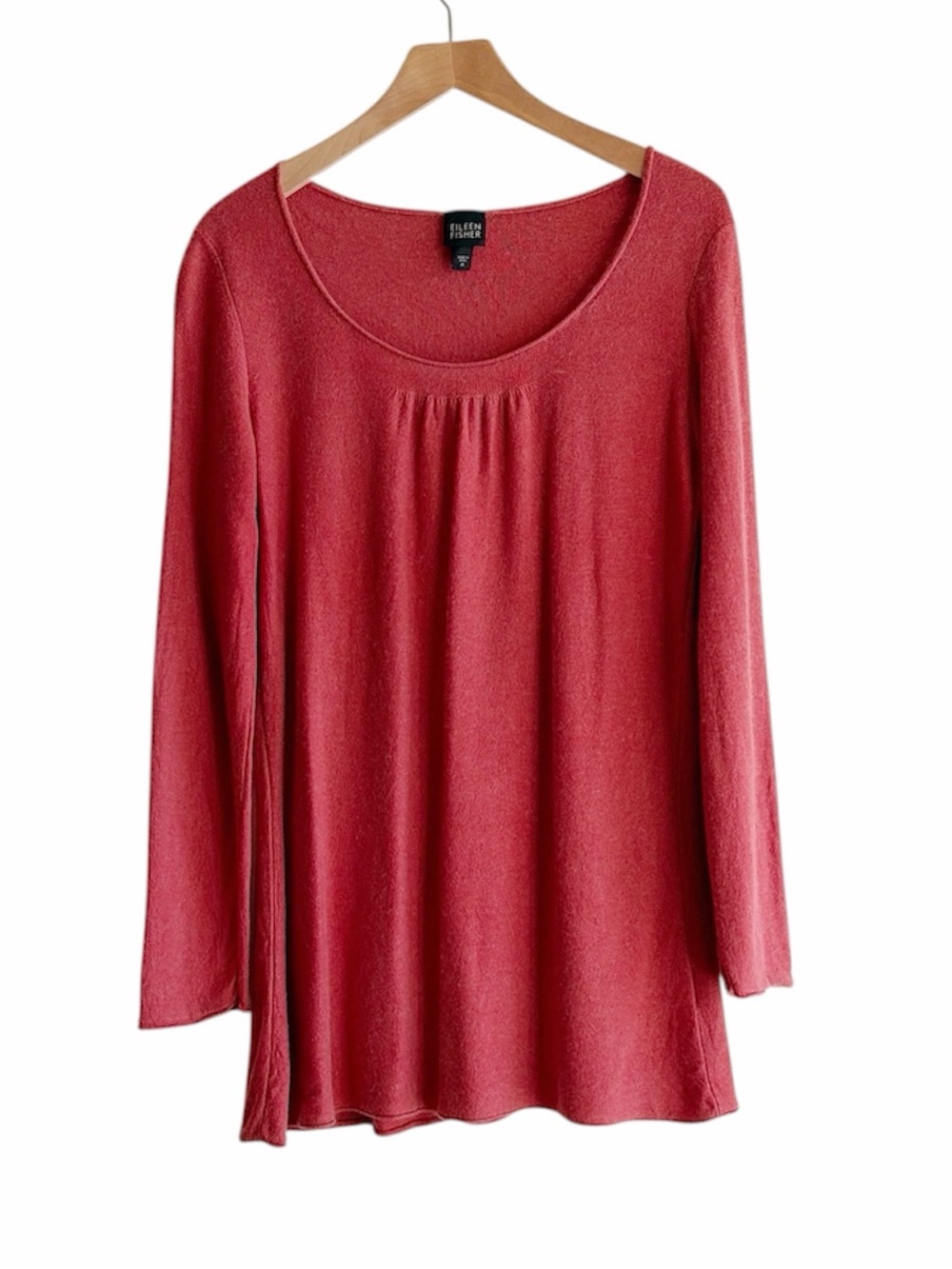 Eileen Fisher cashmere and silk pink sweater size M medium